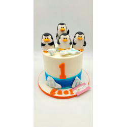 Pastel Infantil 4639 Los Pingüinos de Madagascar
